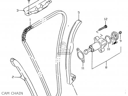 CAM CHAIN - GSXR600 1997 (V) (E02 E04 E18 E22 E24 E25 E34 E39)