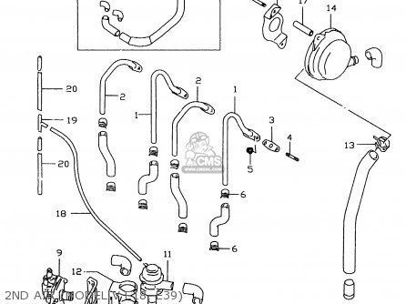 2ND AIR (MODEL V E18, E39) - GSXR600 1997 (V) (E02 E04 E18 E22 E24 E25 E34 E39)