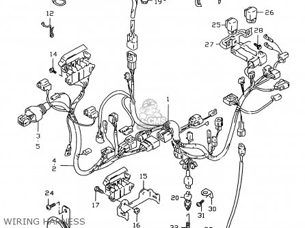 WIRING HARNESS - GSXR600 1997 (V) (E02 E04 E18 E22 E24 E25 E34 E39)