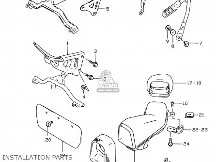 INSTALLATION PARTS - GSXR600 1997 (V) (E02 E04 E18 E22 E24 E25 E34 E39)