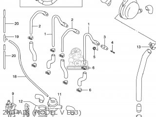 2ND AIR (MODEL V E33) - GSXR600 1997 (V) USA (E03)