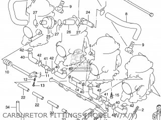 CARBURETOR FITTINGS (MODEL W/X/Y) - GSXR600 1997 (V) USA (E03)