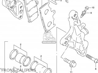 FRONT CALIPERS - GSXR600 1997 (V) USA (E03)