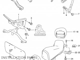 INSTALLATION PARTS - GSXR600 1997 (V) USA (E03)