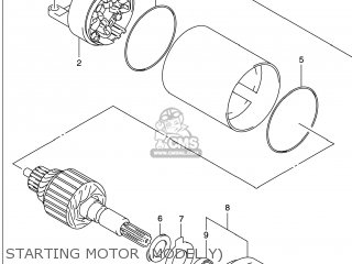 STARTING MOTOR (MODEL Y) - GSXR600 1997 (V) USA (E03)
