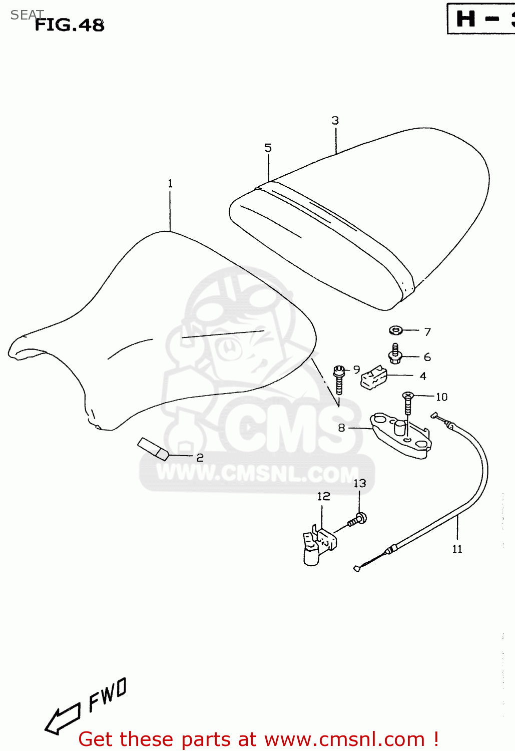 SEAT GSXR600 1998 (W) (E02 E04 E18 E22 E24 E25 E34 E39)