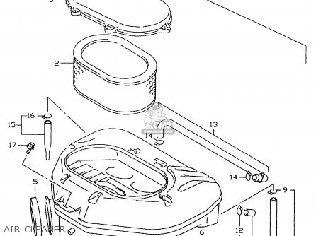 AIR CLEANER - GSXR600 1998 (W) (E02 E04 E18 E22 E24 E25 E34 E39)