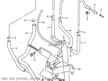 2ND AIR (MODEL W E18, E39) - GSXR600 1998 (W) (E02 E04 E18 E22 E24 E25 E34 E39)