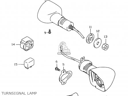 TURNSIGNAL LAMP - GSXR600 1998 (W) (E02 E04 E18 E22 E24 E25 E34 E39)