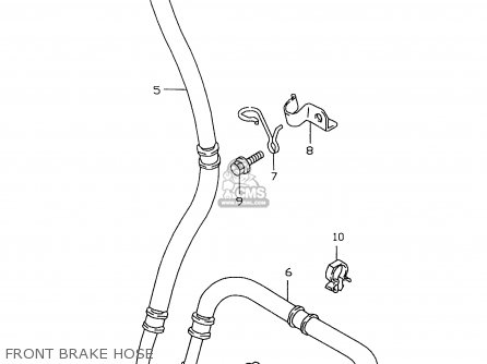 FRONT BRAKE HOSE - GSXR600 1998 (W) (E02 E04 E18 E22 E24 E25 E34 E39)