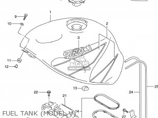 FUEL TANK (MODEL V) - GSXR600 1998 (W) USA (E03)