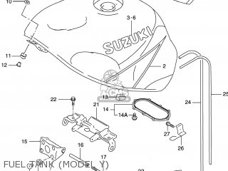 FUEL TANK (MODEL Y) - GSXR600 1998 (W) USA (E03)