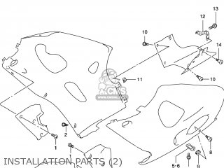 INSTALLATION PARTS (2) - GSXR600 1998 (W) USA (E03)