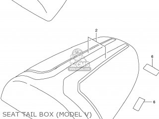 SEAT TAIL BOX (MODEL V) - GSXR600 1998 (W) USA (E03)
