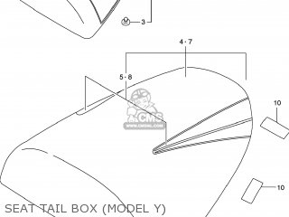 SEAT TAIL BOX (MODEL Y) - GSXR600 1998 (W) USA (E03)