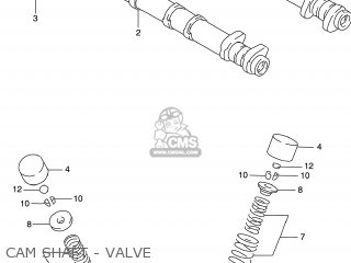 CAM SHAFT - VALVE - GSXR600 1999 (X) USA (E03)