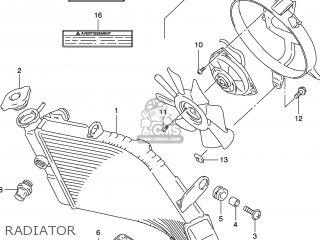 RADIATOR - GSXR600 1999 (X) USA (E03)
