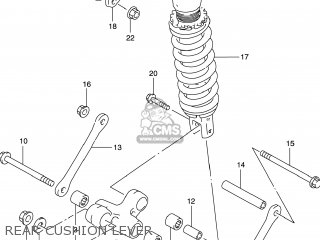 REAR CUSHION LEVER - GSXR600 1999 (X) USA (E03)