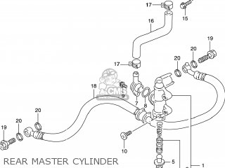 REAR MASTER CYLINDER - GSXR600 1999 (X) USA (E03)