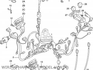 WIRING HARNESS (MODEL V/W/X) - GSXR600 1999 (X) USA (E03)