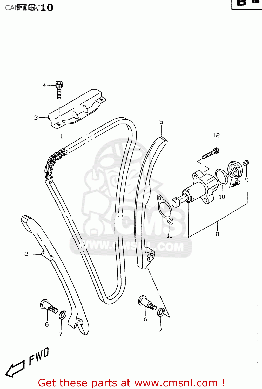 CAM CHAIN GSXR600 1999 (X)