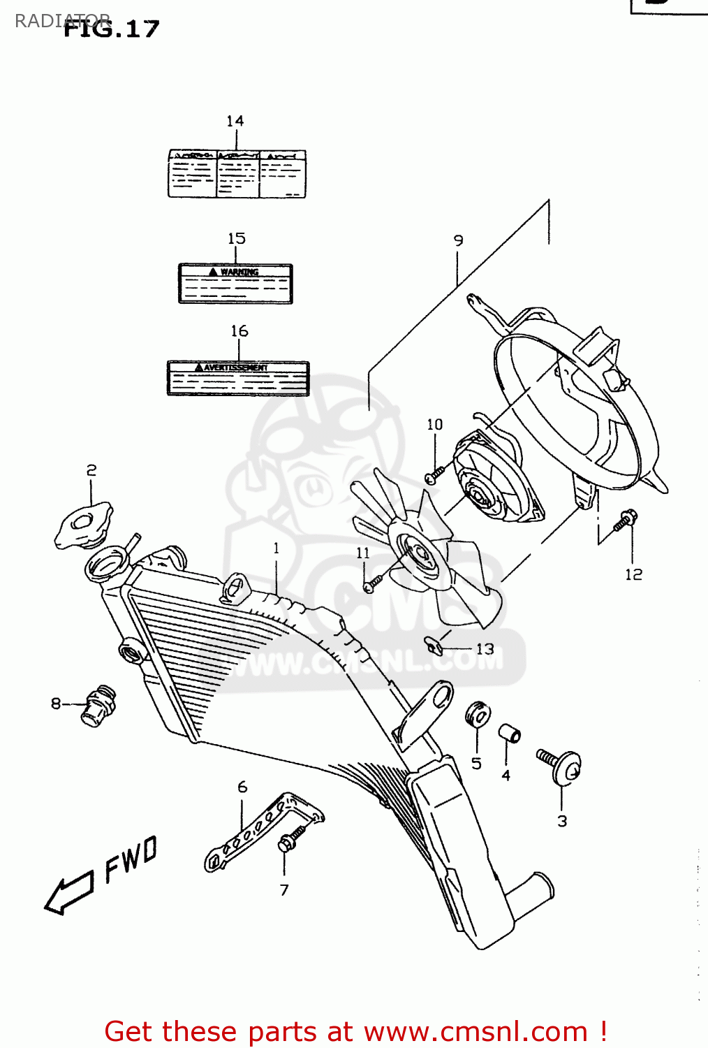 RADIATOR GSXR600 1999 (X)