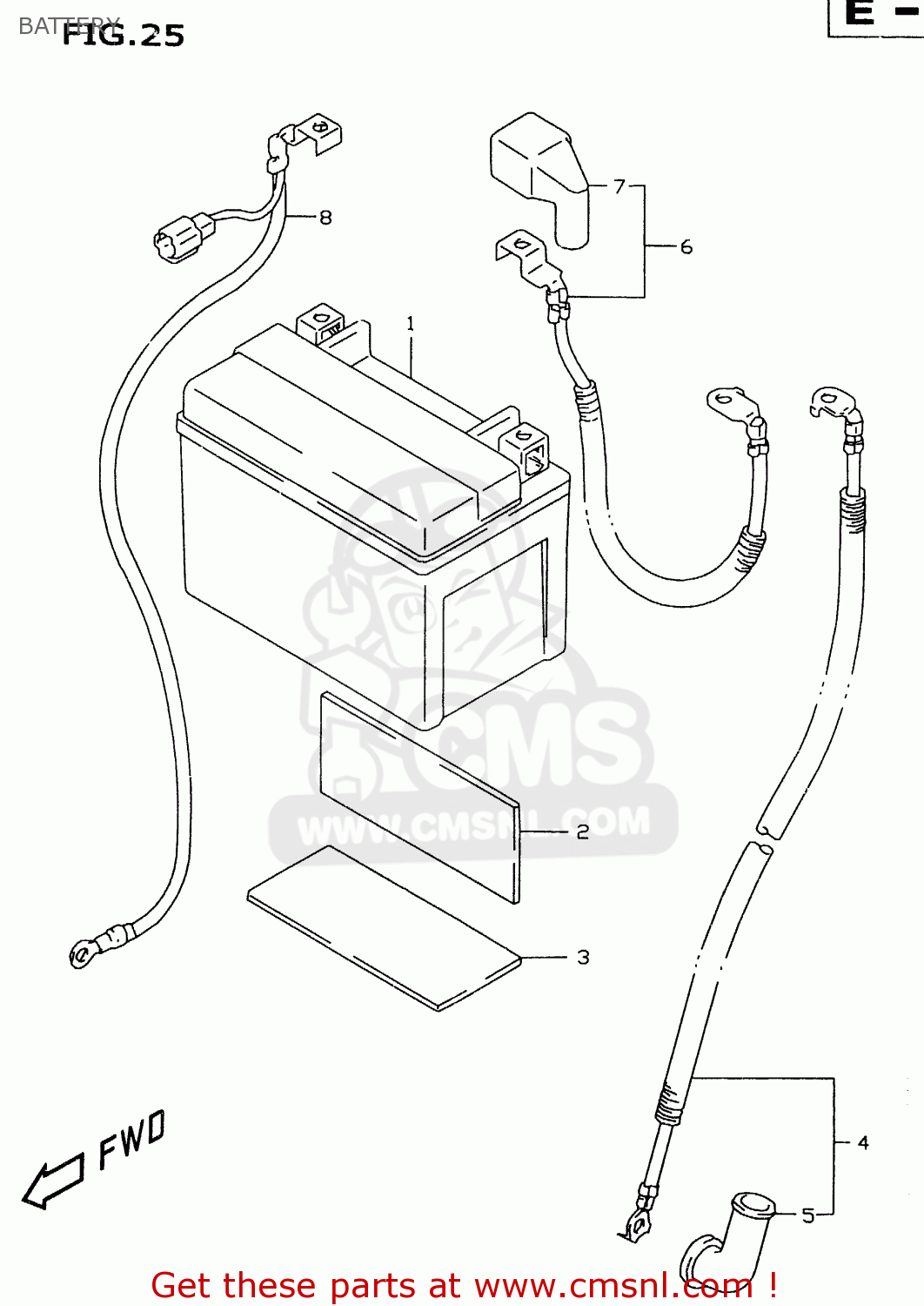 BATTERY GSXR600 1999 (X)
