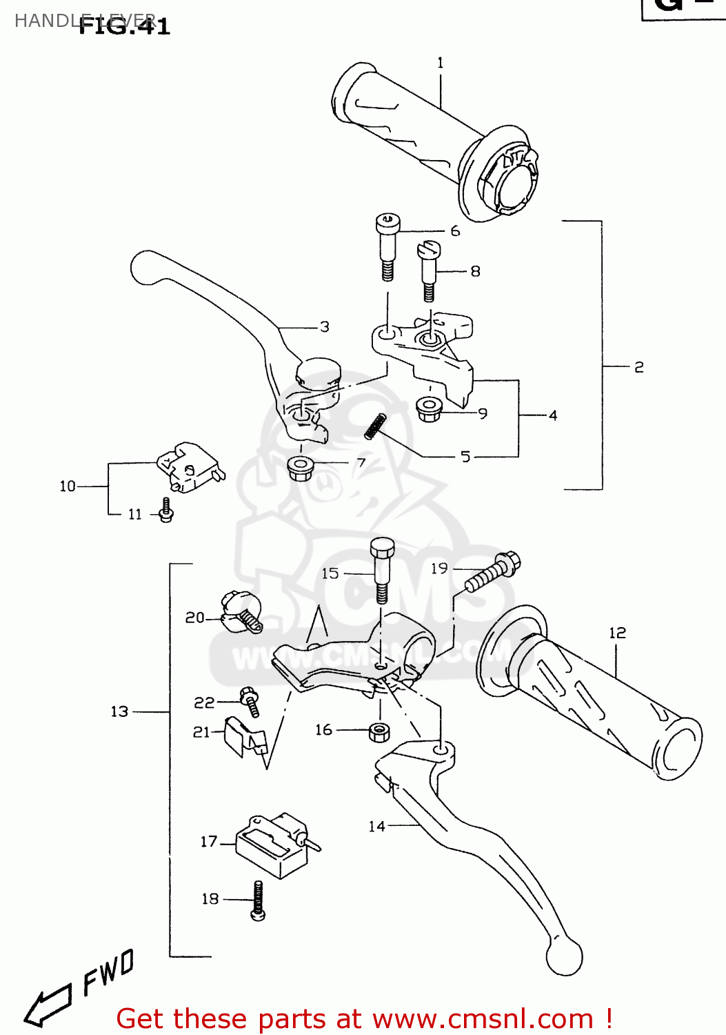 HANDLE LEVER GSXR600 1999 (X)