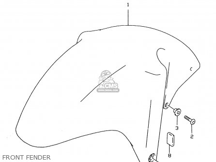 FRONT FENDER - GSXR600 1999 (X)