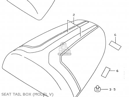 SEAT TAIL BOX (MODEL V) - GSXR600 1999 (X)