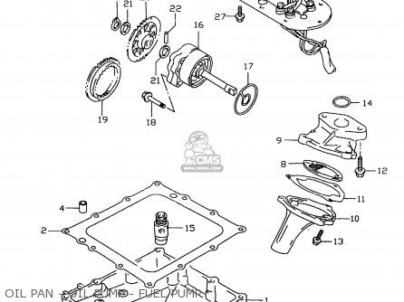 OIL PAN - OIL PUMP - FUEL PUMP - GSXR600 1999 (X)