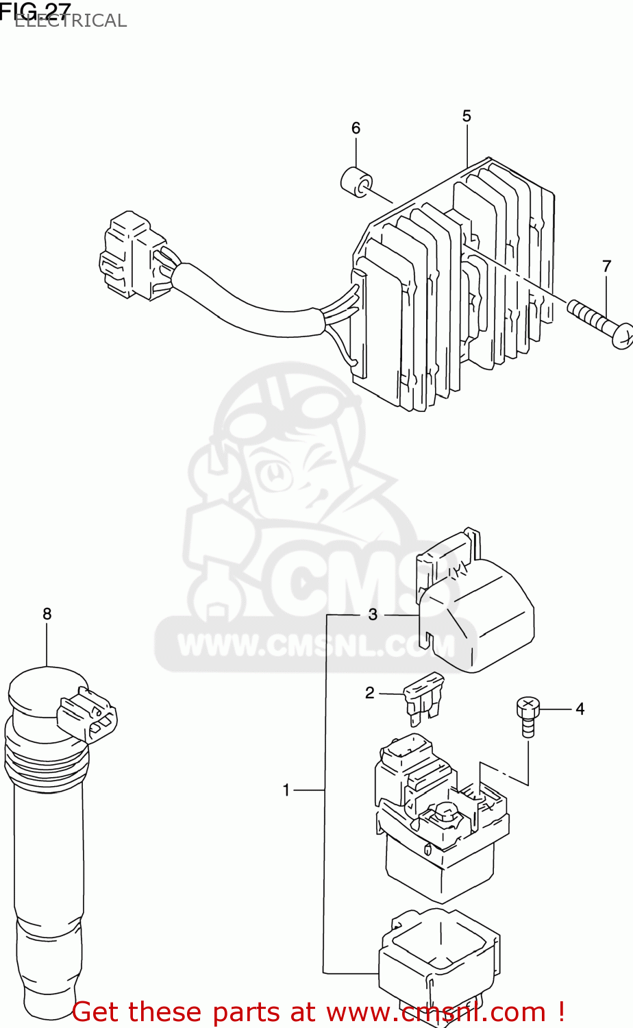 ELECTRICAL GSXR600 2000 (Y) USA (E03)