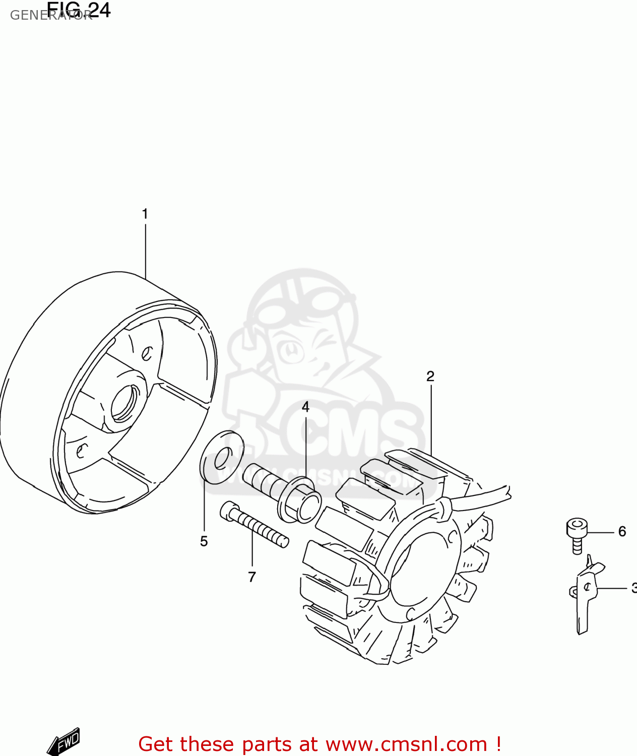GENERATOR GSXR600 2000 (Y) USA (E03)