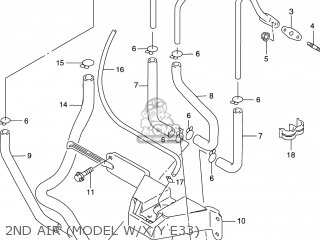2ND AIR (MODEL W/X/Y E33) - GSXR600 2000 (Y) USA (E03)
