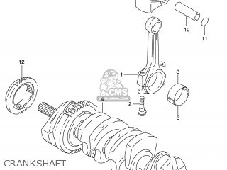 CRANKSHAFT - GSXR600 2000 (Y) USA (E03)