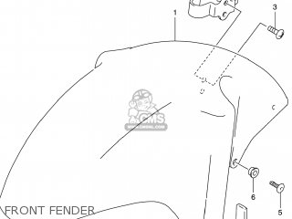 FRONT FENDER - GSXR600 2000 (Y) USA (E03)