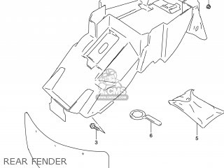 REAR FENDER - GSXR600 2000 (Y) USA (E03)