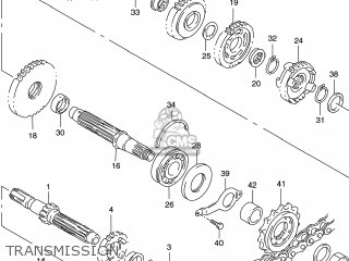 TRANSMISSION - GSXR600 2000 (Y) USA (E03)