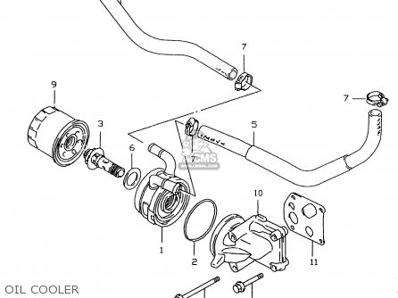 OIL COOLER - GSXR600 2000 (Y)