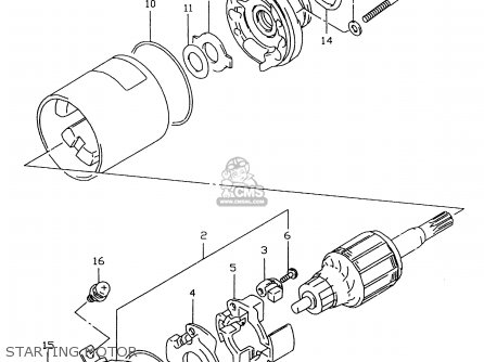 STARTING MOTOR - GSXR600 2000 (Y)