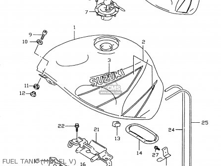 FUEL TANK (MODEL V) - GSXR600 2000 (Y)