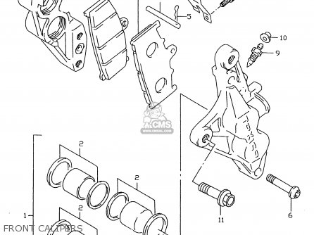 FRONT CALIPERS - GSXR600 2000 (Y)