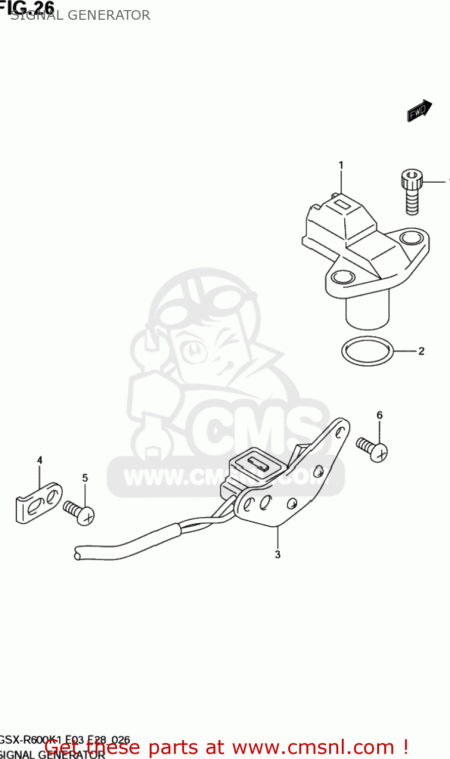 SIGNAL GENERATOR GSXR600 2001 (K1) USA (E03)