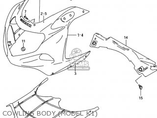 COWLING BODY (MODEL K1) - GSXR600 2001 (K1) USA (E03)