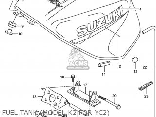 FUEL TANK (MODEL K2 FOR YC2) - GSXR600 2001 (K1) USA (E03)