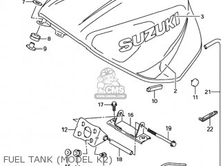 FUEL TANK (MODEL K2) - GSXR600 2001 (K1) USA (E03)