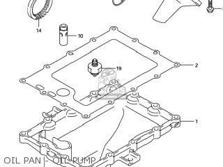 OIL PAN - OIL PUMP - GSXR600 2001 (K1) USA (E03)