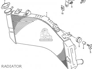 RADIATOR - GSXR600 2001 (K1) USA (E03)