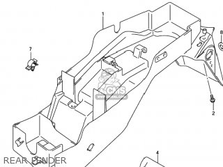 REAR FENDER - GSXR600 2001 (K1) USA (E03)