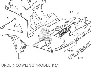 UNDER COWLING (MODEL K1) - GSXR600 2001 (K1) USA (E03)